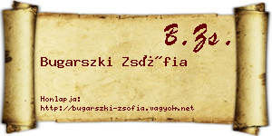 Bugarszki Zsófia névjegykártya